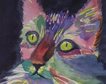Halloween, Cat Note Cards, Fur Baby Note Cards, Blank Note Cards, Cat Lovers Gift, Hostess Gift, Teacher Gift, Fraidy Cat, Scaredy Cat