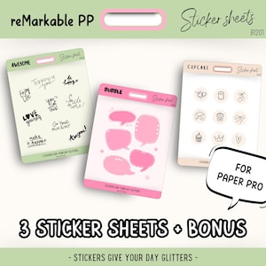 Custom Stickers for reMarkable Paper Pro | Shapes and Visuals to Create Stickers for reMarkable Pro | reMarkable templates | reMarkable Pro