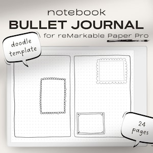 Bullet Journal for reMarkable Paper Pro | reMarkable Notebook | Digital Notes | reMarkable Paper Pro Notes