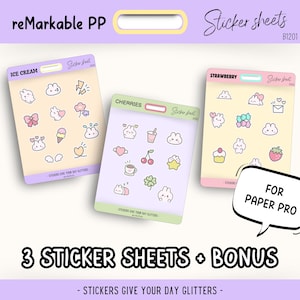 Custom Stickers for reMarkable Paper Pro | Shapes and Visuals to Create Stickers for reMarkable Pro | reMarkable templates | reMarkable Pro