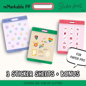 Custom Stickers for reMarkable Paper Pro | Shapes and Visuals to Create Stickers for reMarkable Pro | reMarkable templates | reMarkable Pro