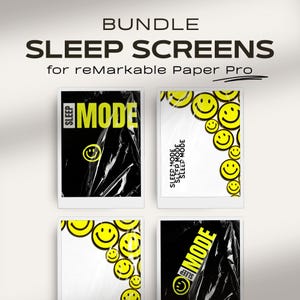 Sleep Screen Bundle for reMarkable Paper Pro | Colorful Screensaver | Cover for reMarkable Paper Pro | Doodle Templates for reMarkable