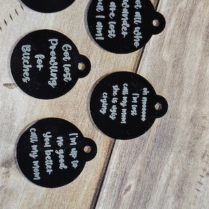 Funny dog tags