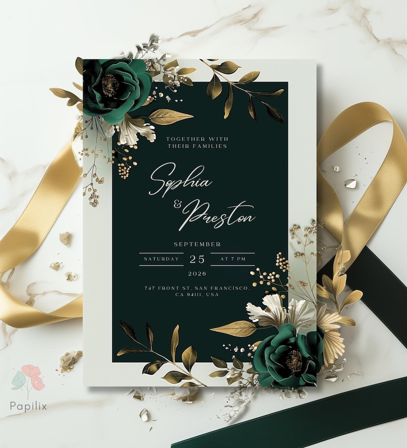 Luxury Floral Botanical Design for Your Special Day