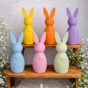 Modern Bunny Decor for Easter and Spring, 3D Printed Rabbit Accents, Easter Decorations