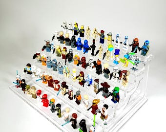 Stojak ekspozycyjny na minifigurki LEGO® – 72 figurki z przezroczystego akrylu