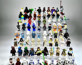 Stojak ekspozycyjny na minifigurki LEGO® – przezroczysty stojak akrylowy na 80 figurek