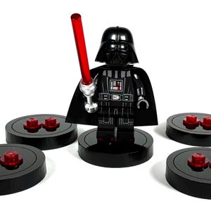 Minifigure Slider Display Stand Multipack &quot;Dark Sliders&quot;