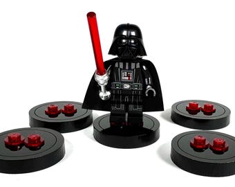 Minifigure Slider Display Stand Multipack &quot;Dark Sliders&quot;