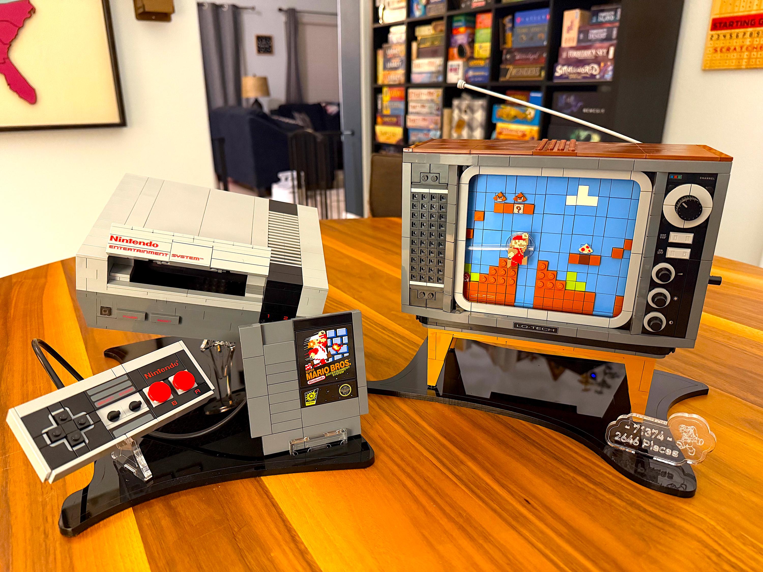 Display Stand Designed for LEGO® Nintendo Entertainment System Set
