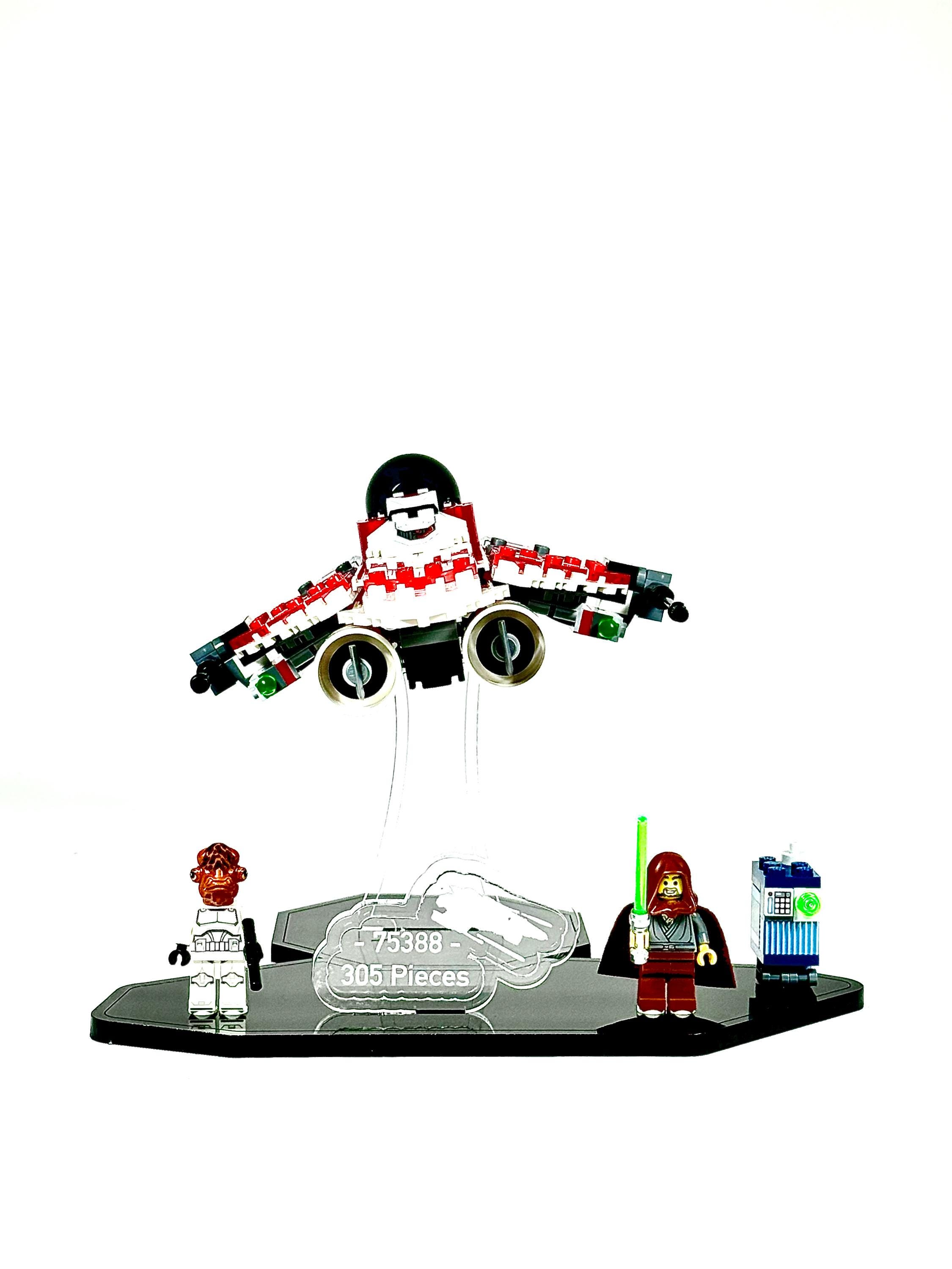Display Stand Designed for LEGO® Star Wars Jedi Bob's Starfighter