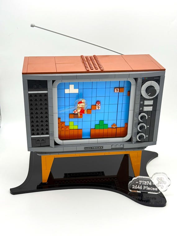Display Stand Designed for LEGO® Nintendo Entertainment System Set