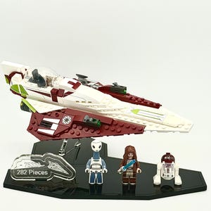 Display Stand designed for LEGO® Star Wars OBI-Wan Kenobi's Jedi Starfighter 75333