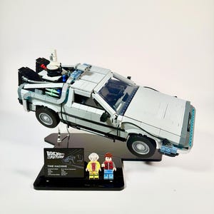Display Stand designed for LEGO® Back to the Future Time Machine Set # 10300