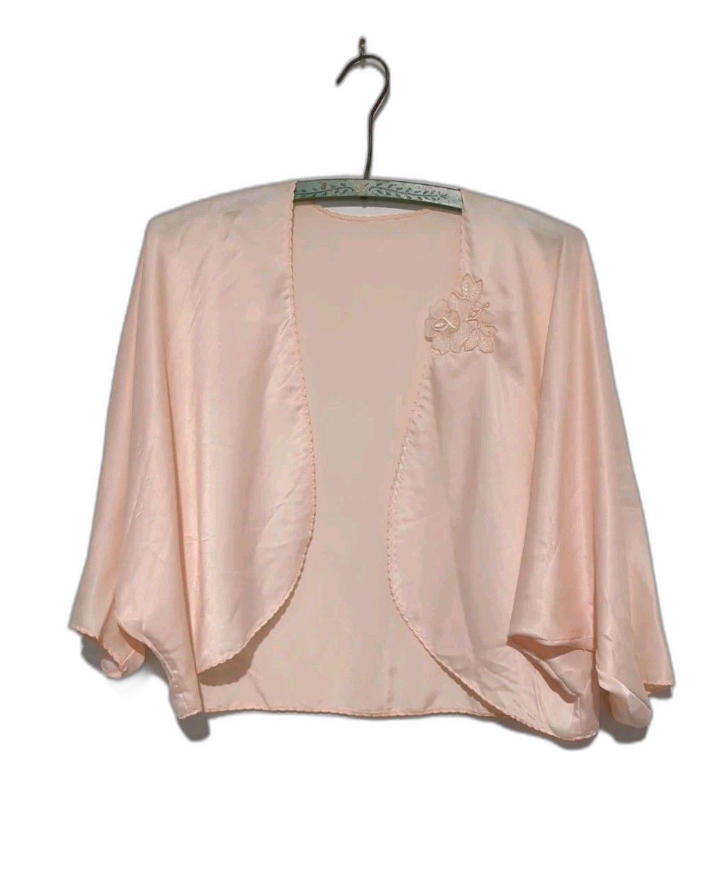 ジャケット・アウター 19th Silk Bed Jacket Size XXS MISS NEW YORKER 1930'S SATIN BED JACKET W FLORALS | eBay