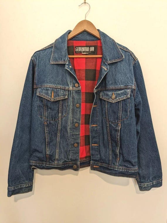 Jeans Jacke 80er Jeansjacke Herren Herren S Vintage 80er Jahre