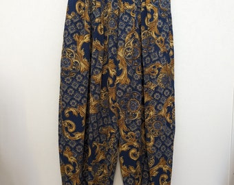 Vintage Express Baroque High Waisted Harem Pants 80’s Balloon Tapered Pockets M