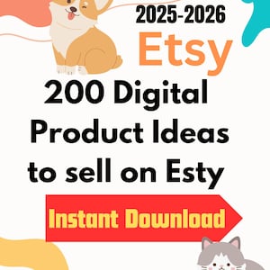 2025- 2026 Etsy Digital Product ideas 200 digital product to sell on etsy digital products list of 200 digital products to sell High demand