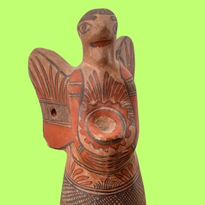Guerrero Pottery Ceramic - Mexican Red Clay Angel