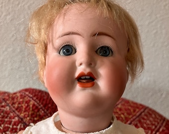 アンティーク ABG 1361 ドイツ製ビスクドール：青い目、開いた口