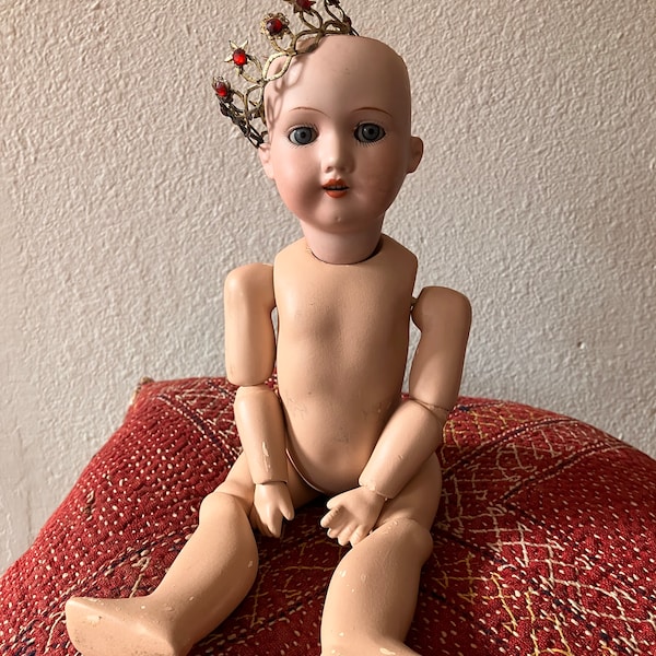 RARE POUPÉE ANCIENNE allemande 35cm GEBRUDER KNOCH 14" RARE German