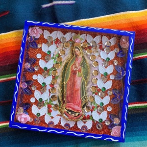 Virgen de Guadalupe Unsere Liebe Frau von Guadalupe Nicho Diorama Altar Schaukasten aus Mexiko - Style C