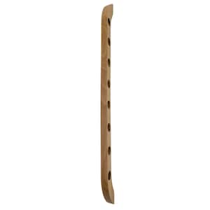 This Viking Longship (langskib) inspired wine rack brings the essence of a journey into your home or office. Each bottle angled downward, wine stays in contact with the cork. 8 ports wine bottles which allow opposing storage of four bottles per side.