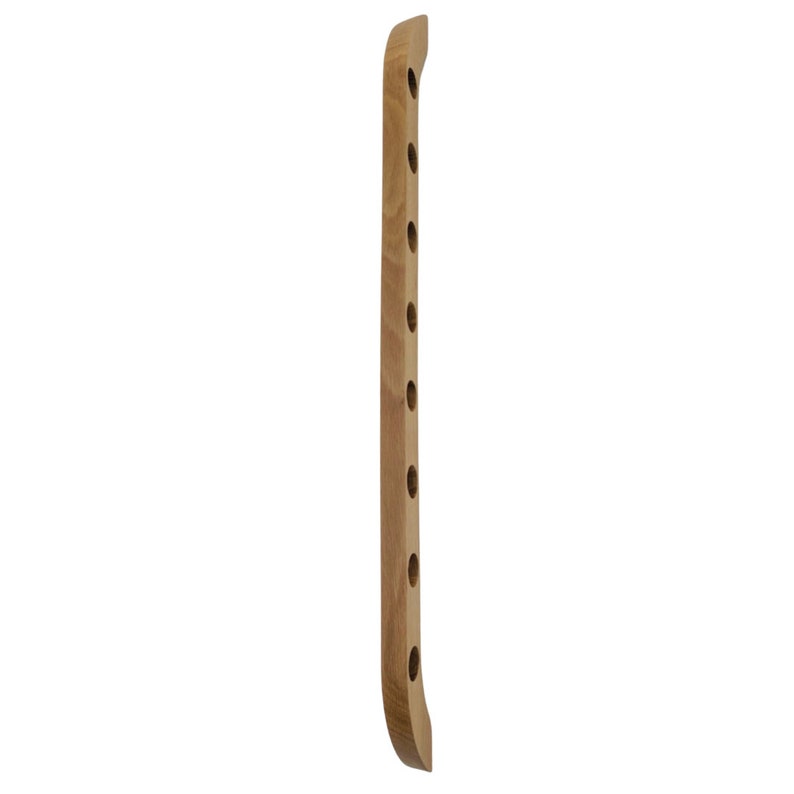 This Viking Longship (langskib) inspired wine rack brings the essence of a journey into your home or office. Each bottle angled downward, wine stays in contact with the cork. 8 ports wine bottles which allow opposing storage of four bottles per side.