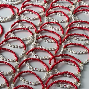 1-25-50-100-200-1000 Sammelbestellarmband, Armband mit benutzerdefiniertem Namen, personalisiertes Armband, Freundschaftsarmband