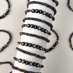 1-25-50-100-200-1000 Individuelles Freundschaftsarmband, Bulk-Armband, Personalisiertes Namensarmband, Perlenarmband, Individuelles