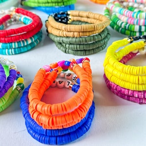 1-25-50-100-200-1000 Benutzerdefinierte Freundschaftsarmband, Personalisieren Sie Namen Armband, Perlenarmband, Perlenarmband, handgemachtes Geschenk, personalisiertes Geschenk