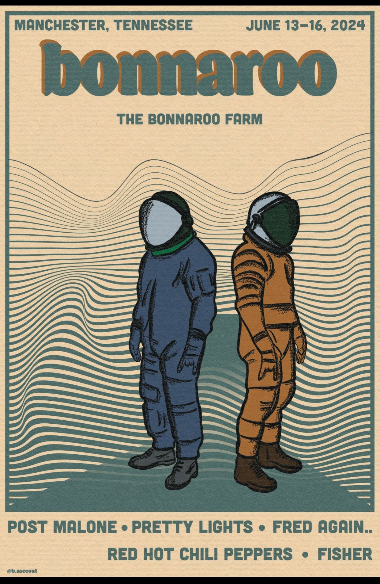 Bonnaroo Music Festival Poster - Etsy
