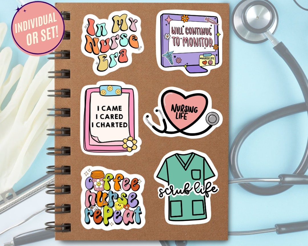 Nurse Vinyl Stickers: Water Bottle, Laptop Decals - Etsy