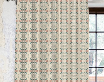 Linen Curtain Panels: Floral Cottagecore Style - Soft Cotton Blend