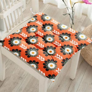 Retro Style Outdoor Chair Cushions, Retro Decor For Indoor, Retro Decor Stool Cushions, Ethnic Fluffy Seat Cushion, Ethnic Seat Pads