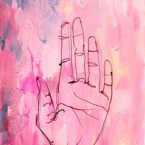 Hold Painting Archival Wall Art Print Illustration image 1