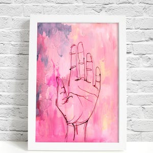 Hold Painting Archival Wall Art Print Illustration image 2