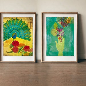 Das Geschenk Wand Kunstdruck Illustration Floral Dekor Bild 3