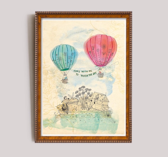 Touch The Sky – Printable Wall Art for Childrens’ Rooms & Nurseries – Digital Download