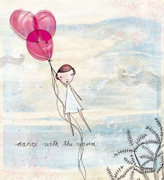 Dance With The Wind Wall DIY instant digital download Wall Art Print kids decor print at home