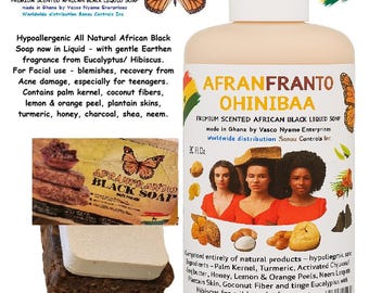 Afranfranto Ohinibaa Afrikansk flytande tvål Helt naturlig
