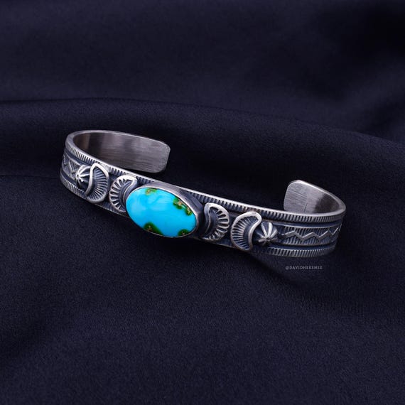 DAVIDHEESHEE ネイティブアメリカン ナバホ ターコイズ スターリング 