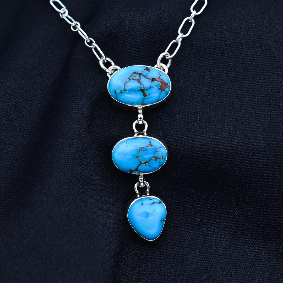 DAVIDHEESHEE Native American Navajo Turquoise Sterling Silver