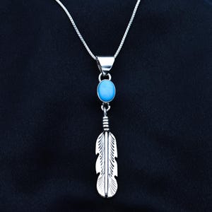 ネイティブアメリカンハンドメイド ホワイトターコイズペンダントトップ DAVIDHEESHEE ネイティブアメリカン ナバホ族 ターコイズ スターリング