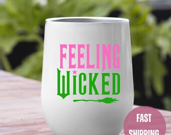 Feeling Wicked-wijnbeker, roestvrijstalen beker, trendy cadeau, vertrouwen, geïsoleerde drinkgerei