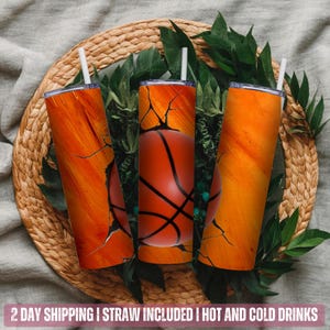 Basketball Mom Tumbler: Personalized 20 oz Sports Water Bottle