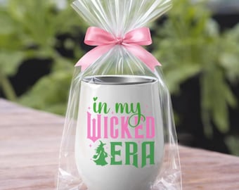 In My Wicked Era-wijnbeker, roestvrijstalen beker, trendy cadeau, vertrouwen, geïsoleerd