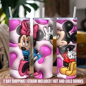Pink Cartoon Character Kids Tumbler with Lid - 20 oz