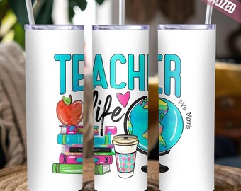 Vaso personalizado para profesores: acero inoxidable personalizado de 20 oz