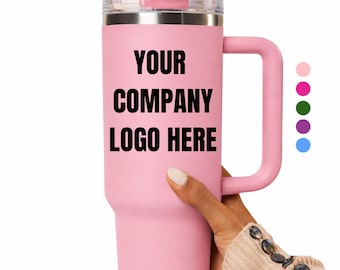 Custom Logo Tumbler 40oz: Personalized Corporate Gift with Flip Straw